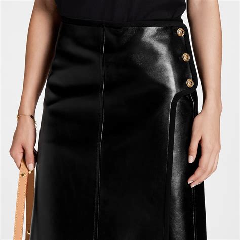 lv apron|Leather Apron Tab Mini Wrap Skirt .